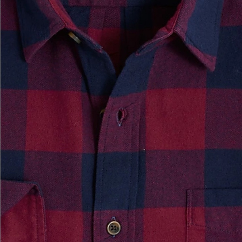 J CREW Classic gingham flannel Long Sleeve shirt Size M